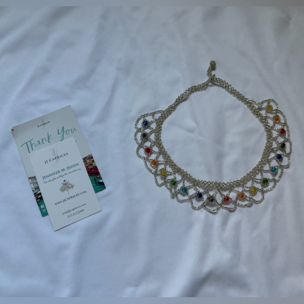 Rainbow Beaded Necklace